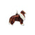 Enameled Dachshund Charm in Sterling Silver