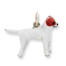 Sterling Silver Enameled Jack Russell Charm hide-image