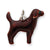 Sterling Silver Enameled Chocolate Labrador Charm hide-image