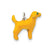 Enameled Yellow Labrador Charm in Sterling Silver