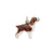 Enameled English Springer Spaniel Charm in Sterling Silver