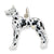 Sterling Silver Enameled Great Dane Charm hide-image