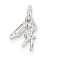 Sterling Silver Ballerina & Shoe Charm hide-image