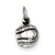 Sterling Silver 3-D Antiqued Baseball Charm hide-image