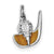 Sterling Silver Enamel Golf Club & Ball Charm hide-image