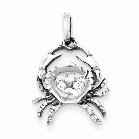 Sterling Silver Antiqued Cancer Pendant, Pendants for Necklace