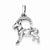 Sterling Silver Antiqued Capricorn Pendant, Pendants for Necklace