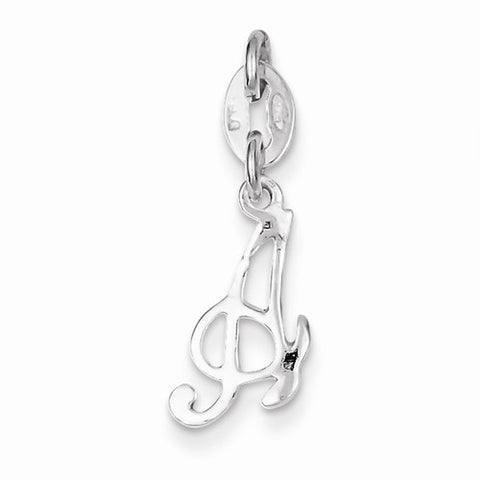 Sterling Silver Initial A pendant, Adorable Pendants for Necklace