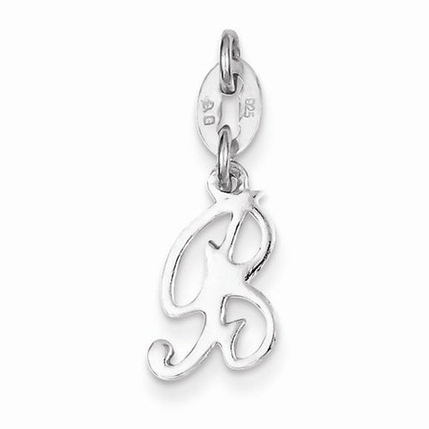 Sterling Silver Initial B pendant, Dazzling Pendants for Necklace