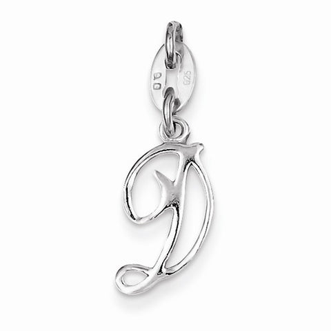Sterling Silver Initial D pendant, Delightful Pendants for Necklace