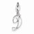 Sterling Silver Initial D pendant, Delightful Pendants for Necklace