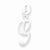 Sterling Silver Initial G pendant, Pendants for Necklace
