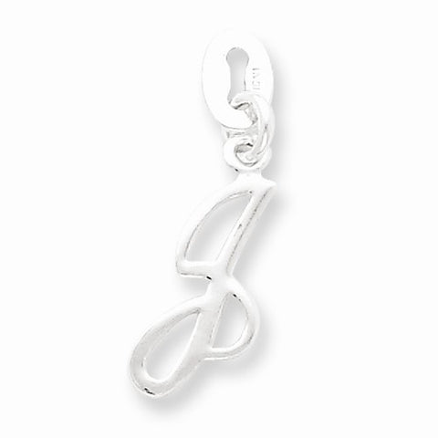 Sterling Silver Initial J pendant, Lovely Pendants for Necklace
