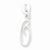 Sterling Silver Initial O pendant, Charm