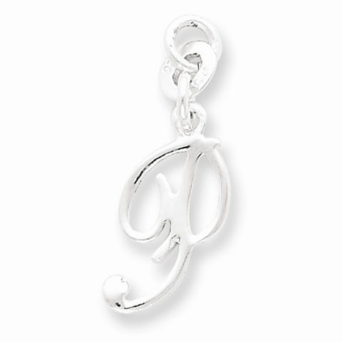 Sterling Silver Initial P pendant, Adorable Pendants for Necklace