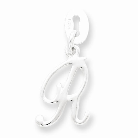 Sterling Silver Initial R pendant, Dazzling Pendants for Necklace