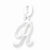 Sterling Silver Initial R pendant, Dazzling Pendants for Necklace