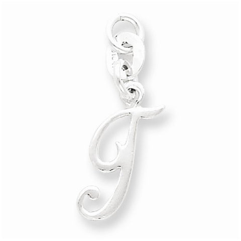 Sterling Silver Initial T pendant, Delightful Pendants for Necklace