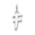 Sterling Silver Initial F pendant, Classy Pendants for Necklace