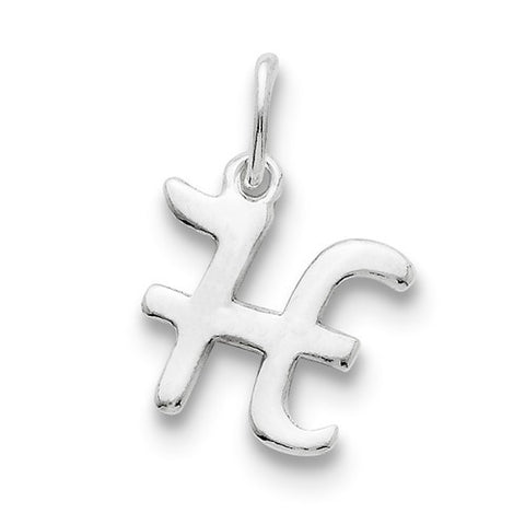 Sterling Silver Initial H pendant, Appealing Pendants for Necklace