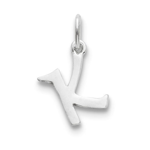 Sterling Silver Initial K pendant, Dazzling Pendants for Necklace