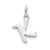 Sterling Silver Initial K pendant, Dazzling Pendants for Necklace