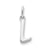 Sterling Silver Initial L pendant, Beautiful Pendants for Necklace
