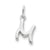 Sterling Silver Initial M pendant, Delightful Pendants for Necklace