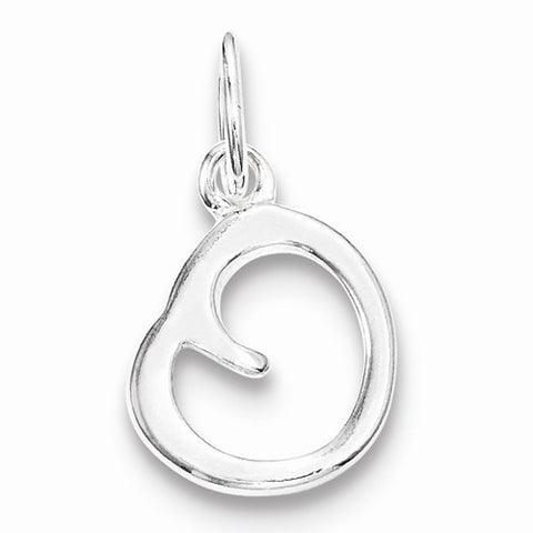 Sterling Silver Initial O pendant, Fine Pendants for Necklace