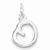 Sterling Silver Initial O pendant, Fine Pendants for Necklace