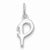 Sterling Silver Initial P pendant, Pendants for Necklace
