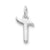 Sterling Silver Initial T pendant, Lovely Pendants for Necklace
