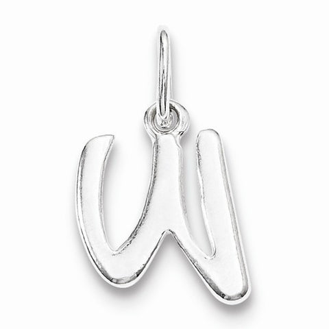 Sterling Silver Initial W pendant, Classy Pendants for Necklace