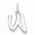 Sterling Silver Initial W pendant, Classy Pendants for Necklace