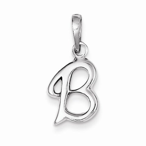 Sterling Silver Initial B pendant, Appealing Pendants for Necklace