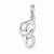 Sterling Silver Initial C pendant, Charm