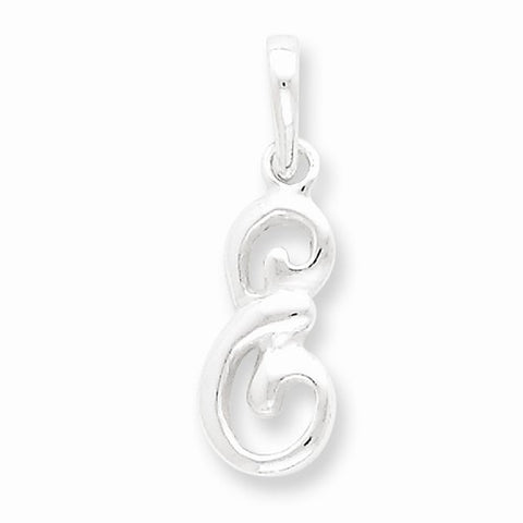 Sterling Silver Initial E pendant, Dazzling Pendants for Necklace