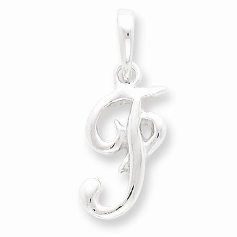 Sterling Silver Initial F pendant, Beautiful Pendants for Necklace