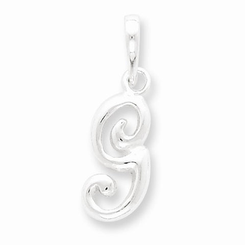 Sterling Silver Initial G pendant, Delightful Pendants for Necklace
