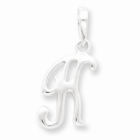 Sterling Silver Initial K pendant, Pretty Pendants for Necklace
