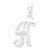 Sterling Silver Initial K pendant, Pretty Pendants for Necklace