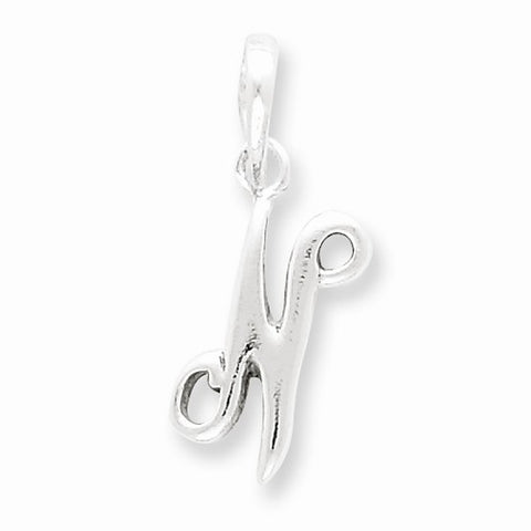 Sterling Silver Initial N pendant, Stylish Pendants for Necklace