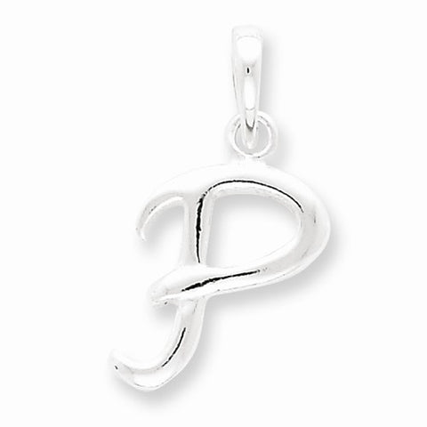 Sterling Silver Initial P pendant, Alluring Pendants for Necklace