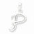 Sterling Silver Initial P pendant, Alluring Pendants for Necklace