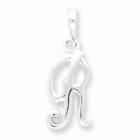 Sterling Silver Initial R pendant, Appealing Pendants for Necklace