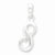Sterling Silver Initial S pendant, Charm