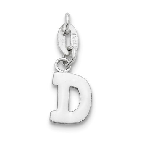 Sterling Silver Initial D pendant, Pendants for Necklace