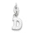 Sterling Silver Initial D pendant, Pendants for Necklace