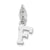 Sterling Silver Initial F pendant, Gorgeous Pendants for Necklace