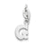 Sterling Silver Initial G pendant, Lovely Pendants for Necklace